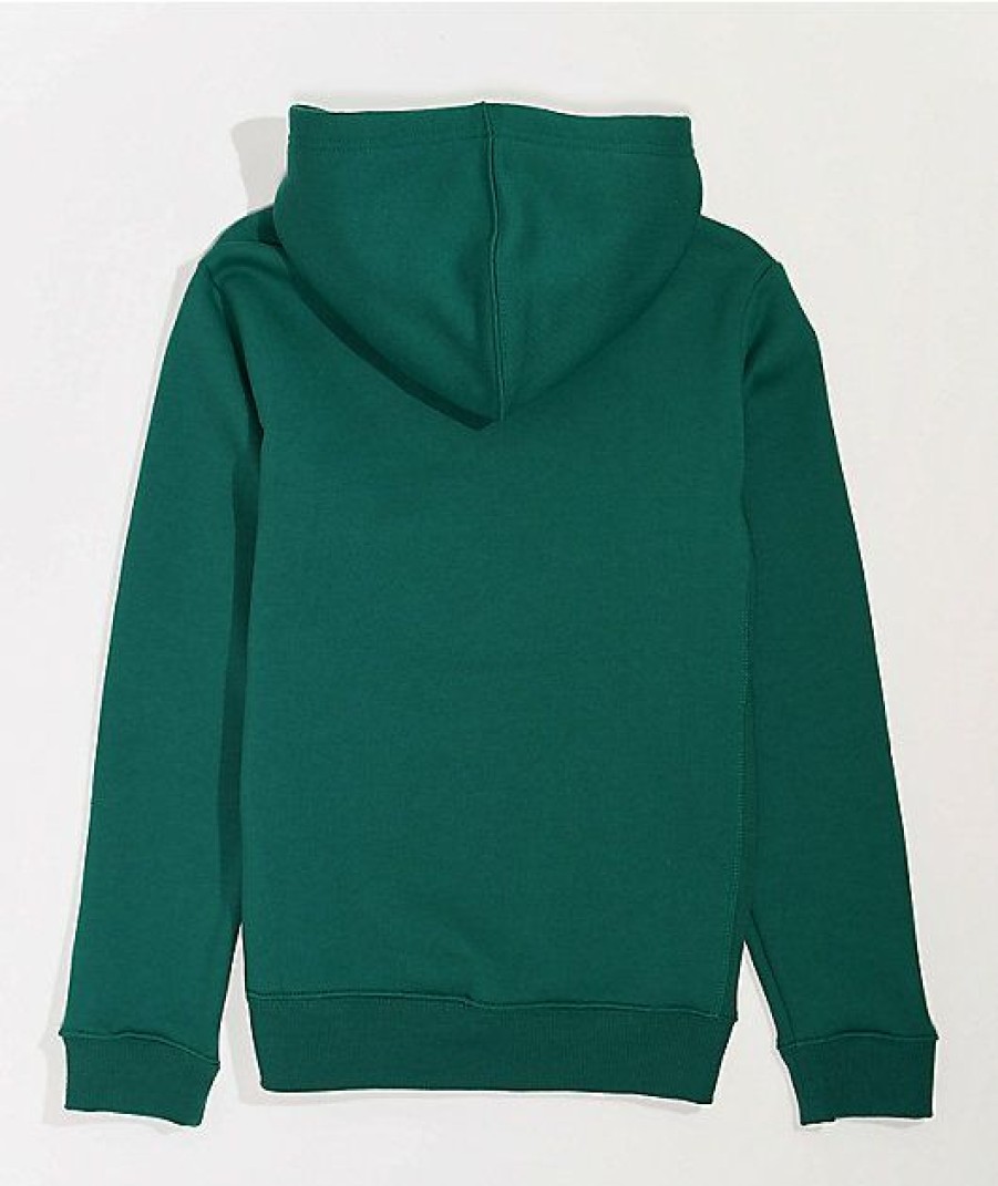 Kids Hoodies & Sweatshirts * | Champion Kids Vintage Green Hoodie Half Price