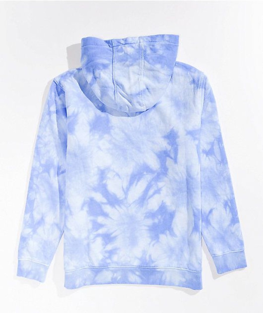 Kids Hoodies & Sweatshirts * | Vans Kids Nautical Blue Tie Dye Hoodie The Varied Pattern