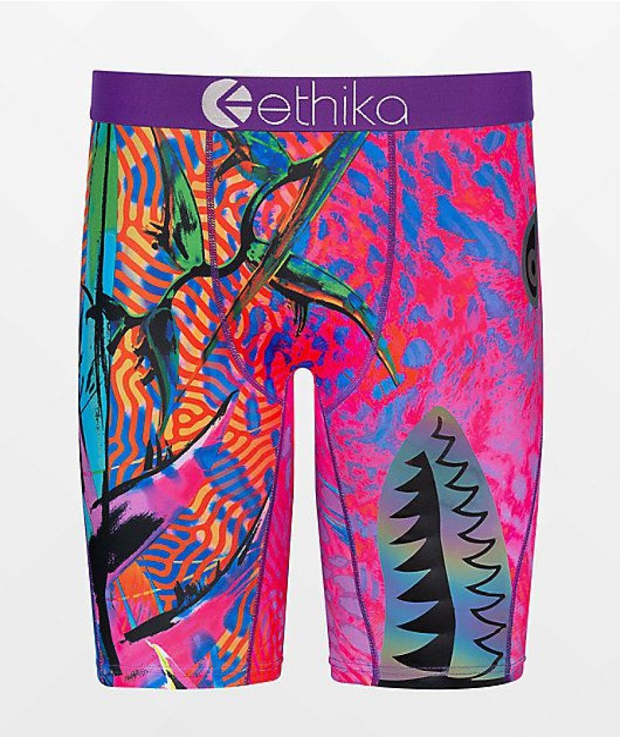 Kids Boxer Briefs * | Ethika Kids Bomber Paradise Boxer Briefs Latest Fashion