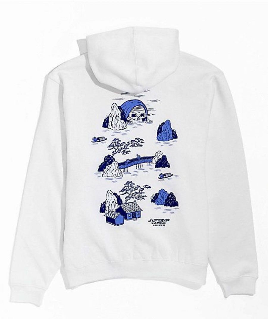 Kids Hoodies & Sweatshirts * | Lurking Class By Sketchy Tank X Mr. Tucks Kids White Hoodie Promotion