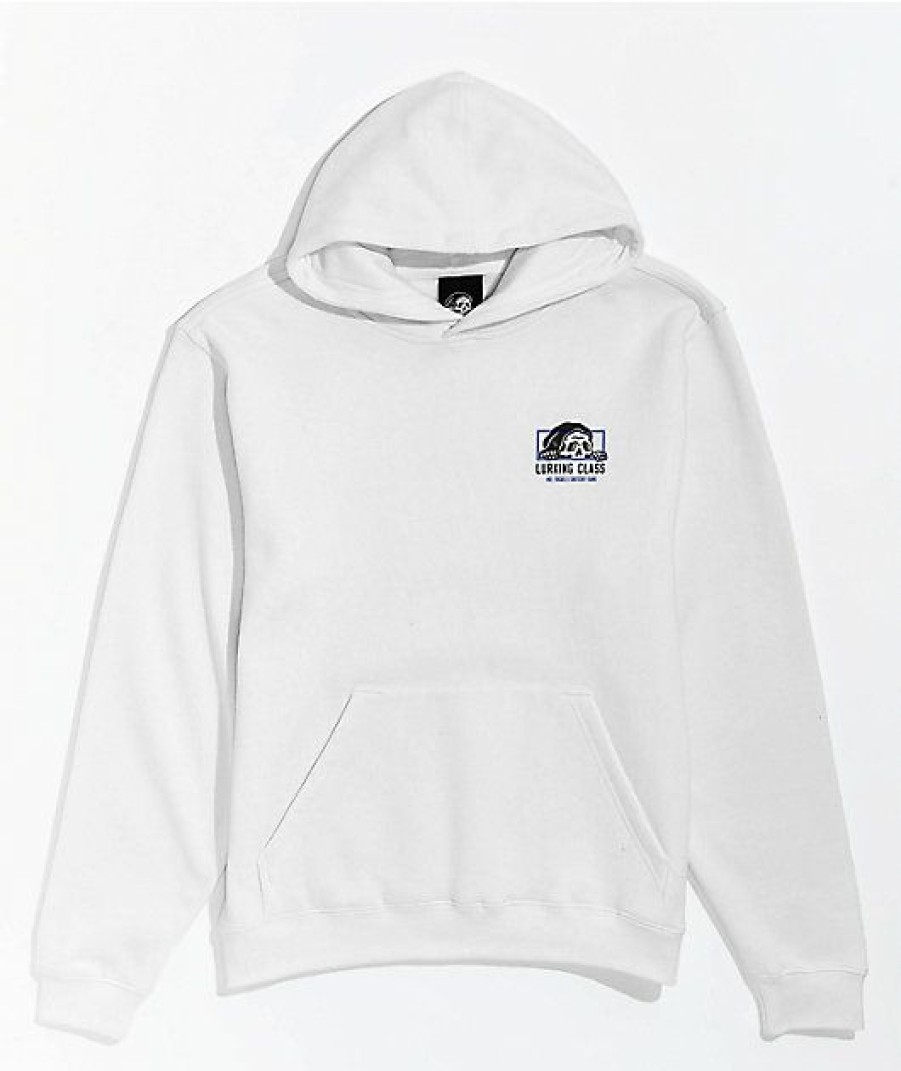 Kids Hoodies & Sweatshirts * | Lurking Class By Sketchy Tank X Mr. Tucks Kids White Hoodie Promotion