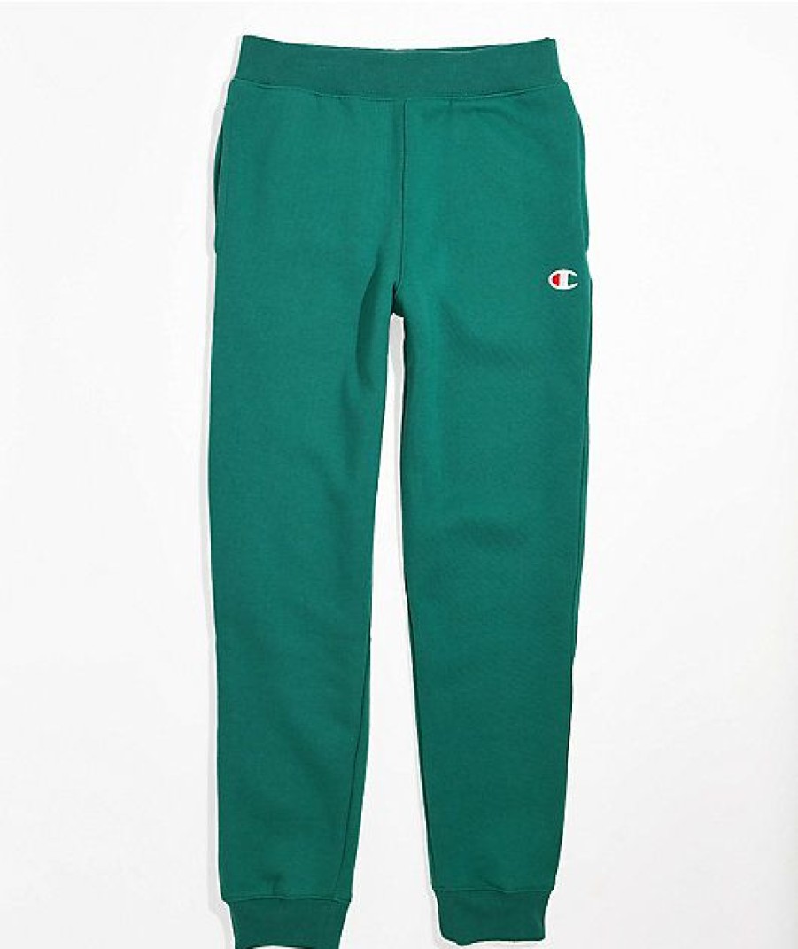 Kids Jeans & Pants * | Champion Kids Green Jogger Sweatpants Reliable Quality