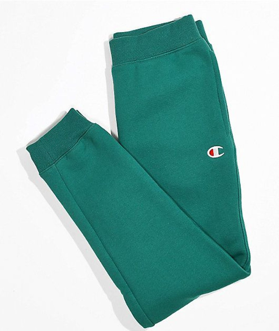 Kids Jeans & Pants * | Champion Kids Green Jogger Sweatpants Reliable Quality