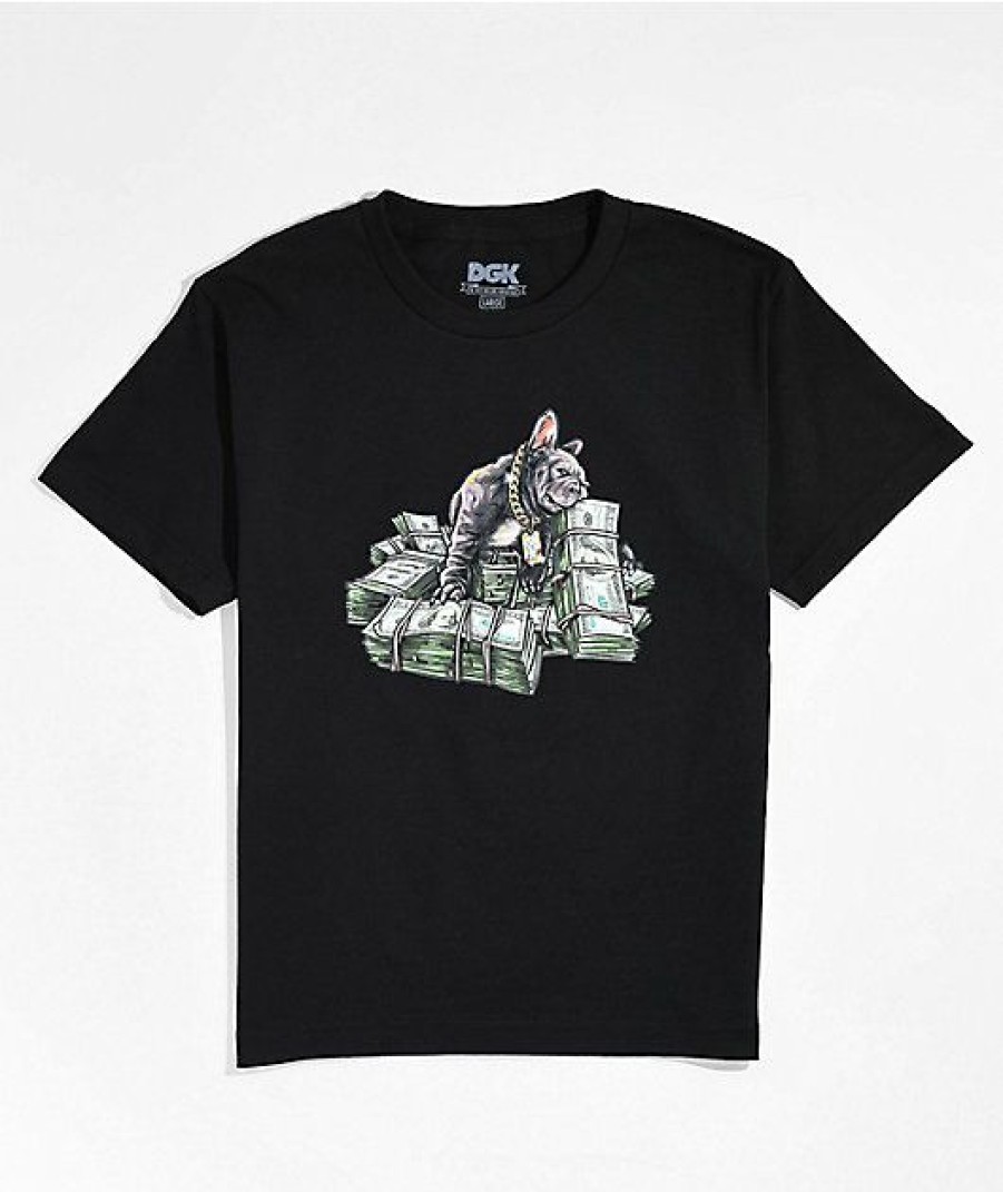 Kids T-Shirts * | Dgk Kids Puppy Love Black T-Shirt Fire Sale