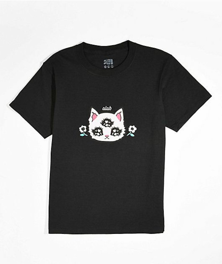 Kids T-Shirts * | A-Lab Kids Third Eye Kitty Black T-Shirt Free Delivery