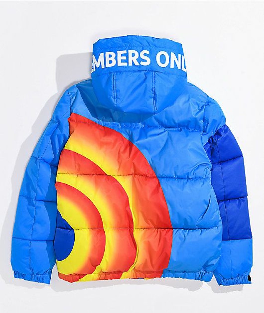 Kids Jackets * | Members Only X Space Jam Kids' Blue Puffer Jacket Cheaper