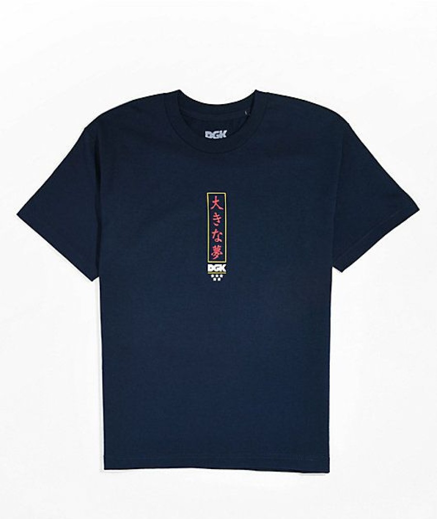 Kids T-Shirts * | Dgk Kids Harmony Navy T-Shirt Discount