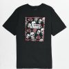 Kids T-Shirts * | Vans Kids' Skull Rose Black T-Shirt Online Discount