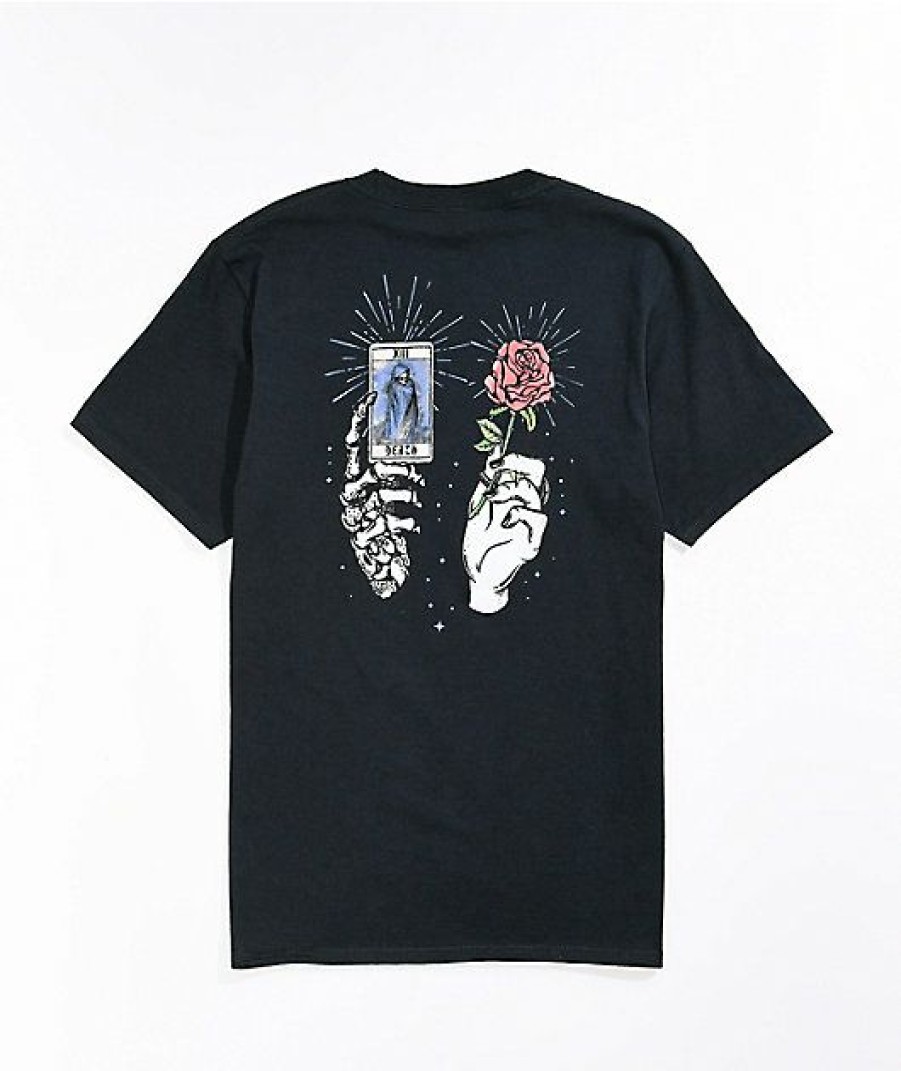 Kids T-Shirts * | Empyre Kids' Skeleton Hand Black T-Shirt Glamor Model