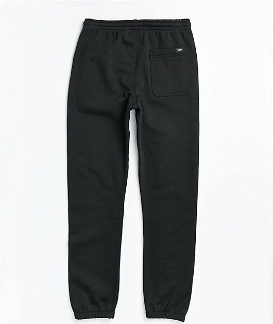 Kids Jeans & Pants * | Vans Kids Easy Logo Black Jogger Sweatpants Cheaper