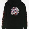 Kids Hoodies & Sweatshirts * | Santa Cruz Kids Japan Dot Black Hoodie New Collections