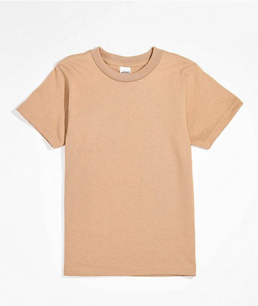 Kids T-Shirts * | Shaka Wear Kids Khaki T-Shirt Cheaper