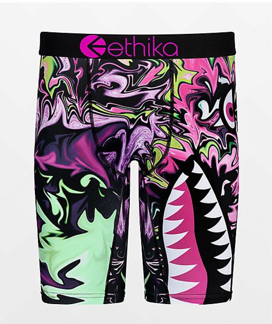 Kids Boxer Briefs * | Ethika Boys Bomber Planet Dye Boxer Briefs Glamor Model