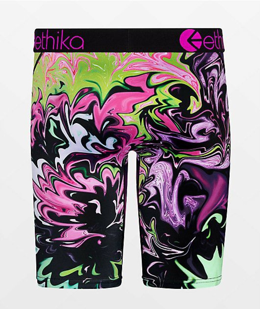 Kids Boxer Briefs * | Ethika Boys Bomber Planet Dye Boxer Briefs Glamor Model