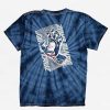 Kids T-Shirts * | Santa Cruz Kids Split Strip Hand Spider Navy Tie Dye T-Shirt Simple Drawing