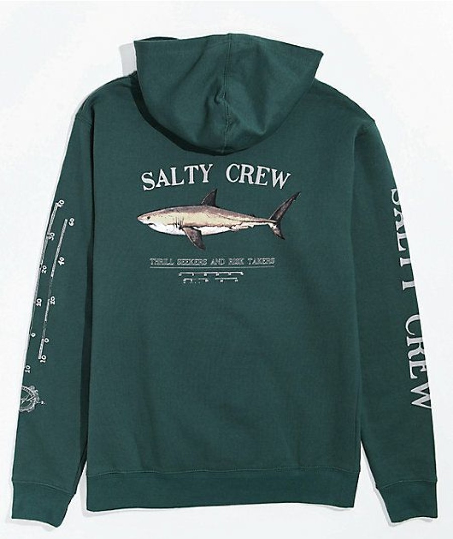 Kids Hoodies & Sweatshirts * | Salty Crew Kids' Bruce Green Hoodie Simple Drawing